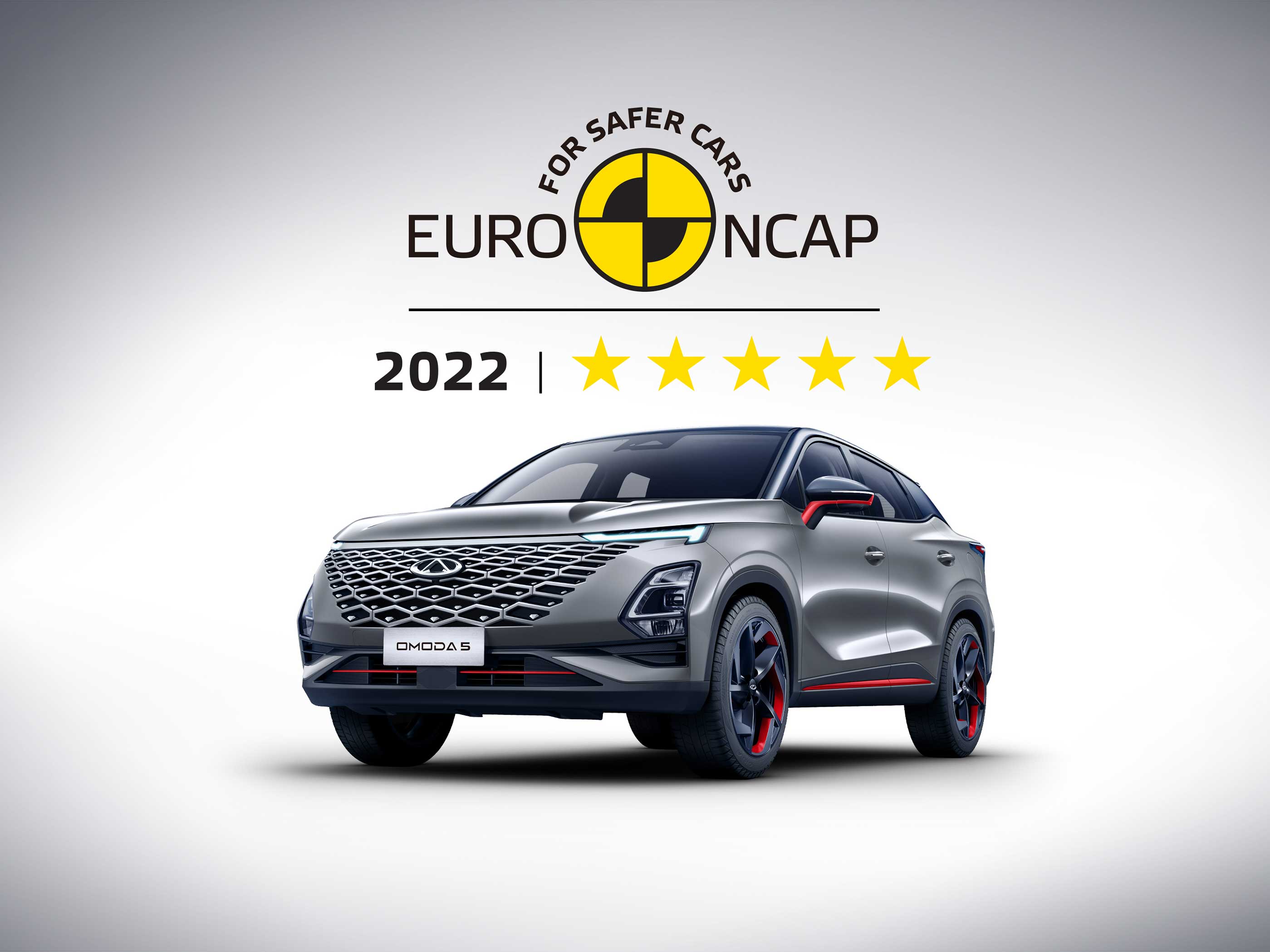OMODA 5 rated Five-stars by Euro NCAP, Highlighting its Excellent Safety Quality